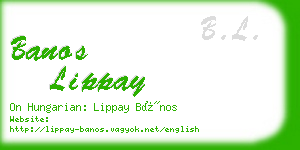 banos lippay business card